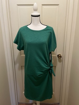 Womens NY&C New York & Co Green short Sleeve dress sz L NWT