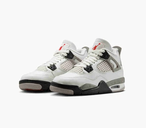 Air Jordan 4 Retro OG Grade School White Cement 2025 IB4171-100