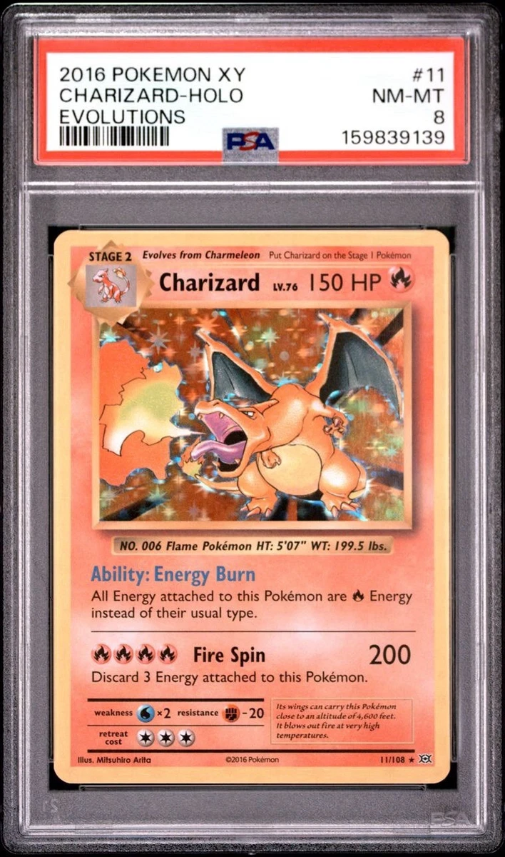 Charizard Pokémon TCG Professional Sports Authenticator (PSA