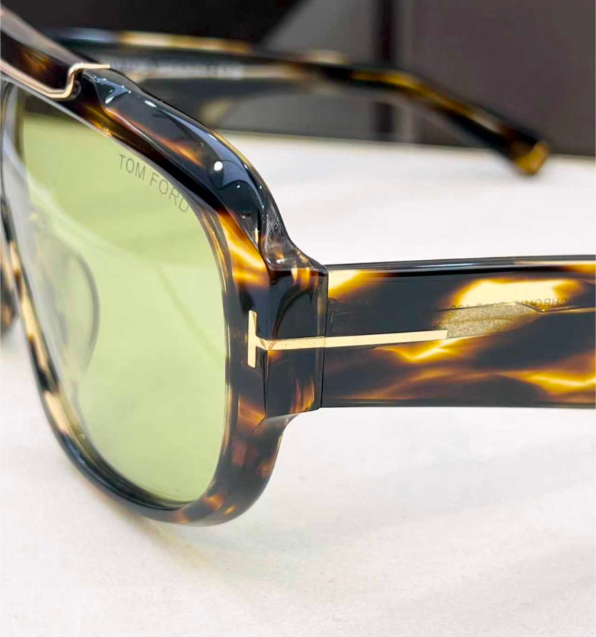Tom Ford Rellen Mask Sunglasses TF1093 Dark Havana/Yellow 71-7-120mm New image 6