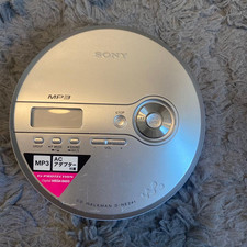 SONY D-NE241 Portable CD Player Silver Walkman Tested Working Japan