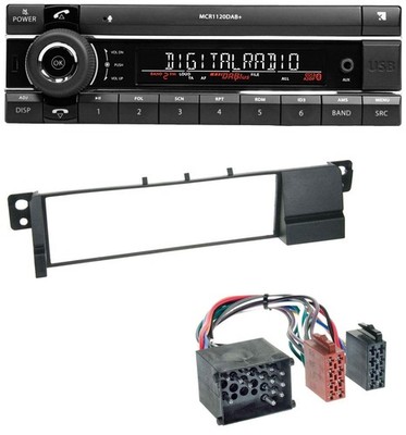 Kienzle Bluetooth MP3 USB DAB Autoradio für BMW 3er E46 (Rundpin, ab 1998)