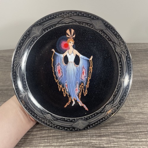 Vtg House of Erte TWILIGHT Bone China Plate for Franklin Mint by Royal Doulton - Picture 2 of 3