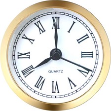 Mini Clock Insert 2.4 Inch (61 Mm) round Quartz Clock Fit-Up Movement Miniature