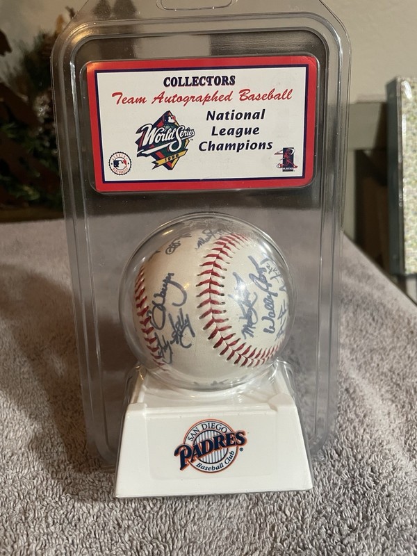 1998 SAN DIEGO PADRES NATIONAL LEAGUE CHAMPS Autographed Replica Baseball NEW