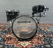 Ludwig Vistalite 50th Anniversary Fab Confezione 3 Pezzi Conchiglia - Fumo/Trasparente