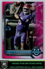 2021-22 Bowman University Chrome Pink D.J. Uiagalelei #89 Clemson Tigers