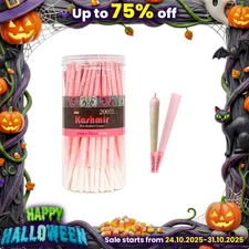Kashmir Pre Rolled Cones Pink 1 1/4 Size 200 Ct Rolling Papers W/Filter Tips