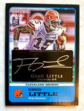 2011 Topps Magic GREG LITTLE Autograph Auto Black Border Rookie Card Browns UNC. rookie card picture