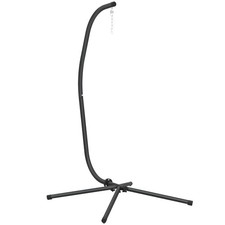 Outsunny Hanging Egg Chair Stand Only, Hammock Chair C-Stand, Black