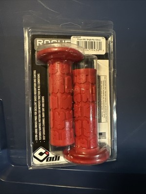 ODI ROGUE SINGLE PLY MX MOTORCYCLE GRIPS RED