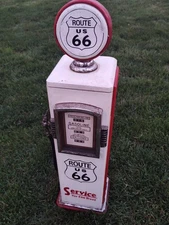 Route 66 Red Gas Pump CD Holder Shelf 33x10