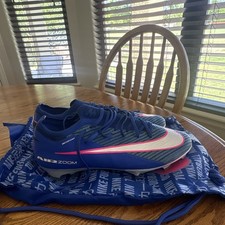 Nike Mercurial Vapor 16 Soccer Cleats Blue/White/Pink Men s US 10 Medium