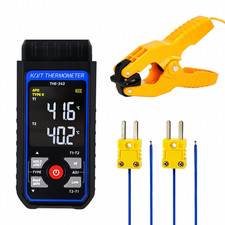 Digital K Type Thermocouple Thermometer, Dual Channels Thermometer Temperature M