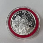 .999 Fine Silver 1 Troy Oz Round 2010 Merry Christmas
