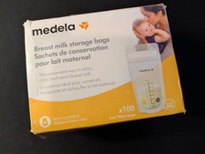 Medela Breast Milk Storage Bags 100 Count 6oz 180ml Leakproof BPA Free
