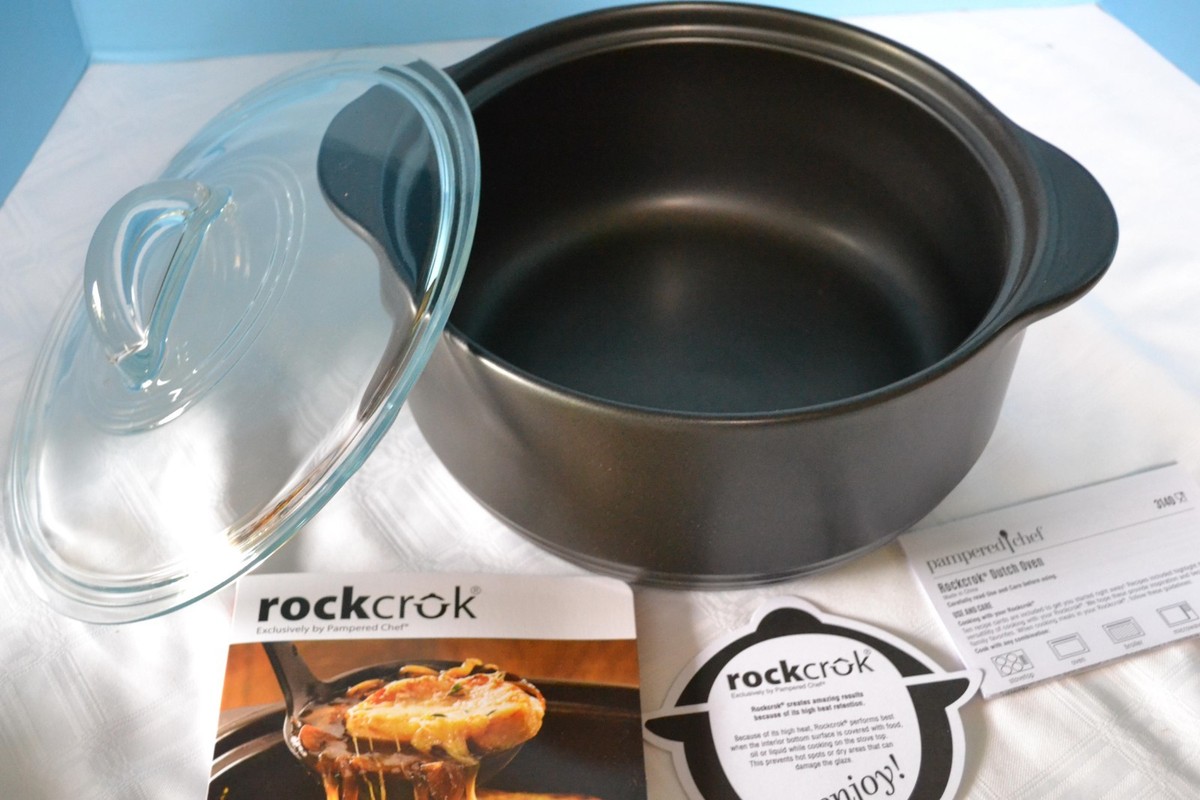 Pampered Chef ROCKCROK® Qt DUTCH OVEN Perfect One Pot for Stew