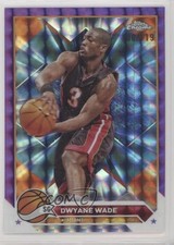 2023-24 Topps Chrome Purple Geometric Refractor 100/119 Dwyane Wade #154 HOF d4v