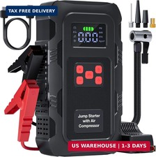 5000A Jump Starter with Air Compressor, Portable Car Battery Jump Starter with 1