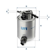 UFI Kraftstofffilter 24.020.01 Filtereinsatz FüR Infiniti QX70 QX50 FX Q70 Y51 1