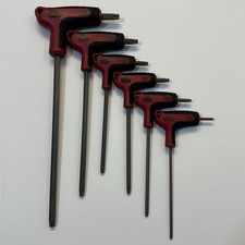 Mac Tools 6-pc Rbrt T-handle Star Key Set Torx T10-t40 Missing T10 Shktt7rbrt