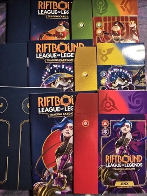 Riftbound Paper Playmat, Rulebook & Deck Box Jinx, Lee Sin, & Viktor