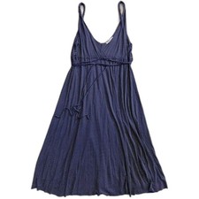 GAP Twist Strap Navy Blue with White Polka Dots Summer Dress Women’s Size Small