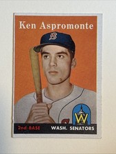 Ken Aspromonte 1958 Topps RC Rookie #405 Washington Senators