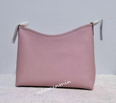 NWT CR148 Coach Laurel Shoulder Bag Gold/Carnation Pink (Original