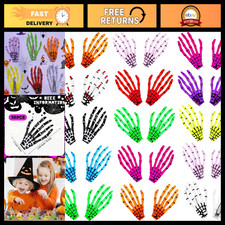 30 Pcs Gothic Skeleton Hand Hair Clips - Halloween Bone Accessories for Parties