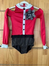Weissman dance costume black, red size MC