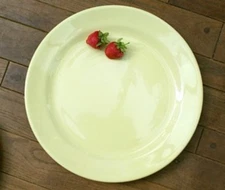 LURAY PASTELS LARGE CHOP PLATE - 14.25 IN. YELLOW