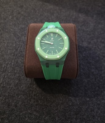 Brand New Swatch × AP Royal Pop ''Green Eight'' With Strap Band    100% AUTHENTIC