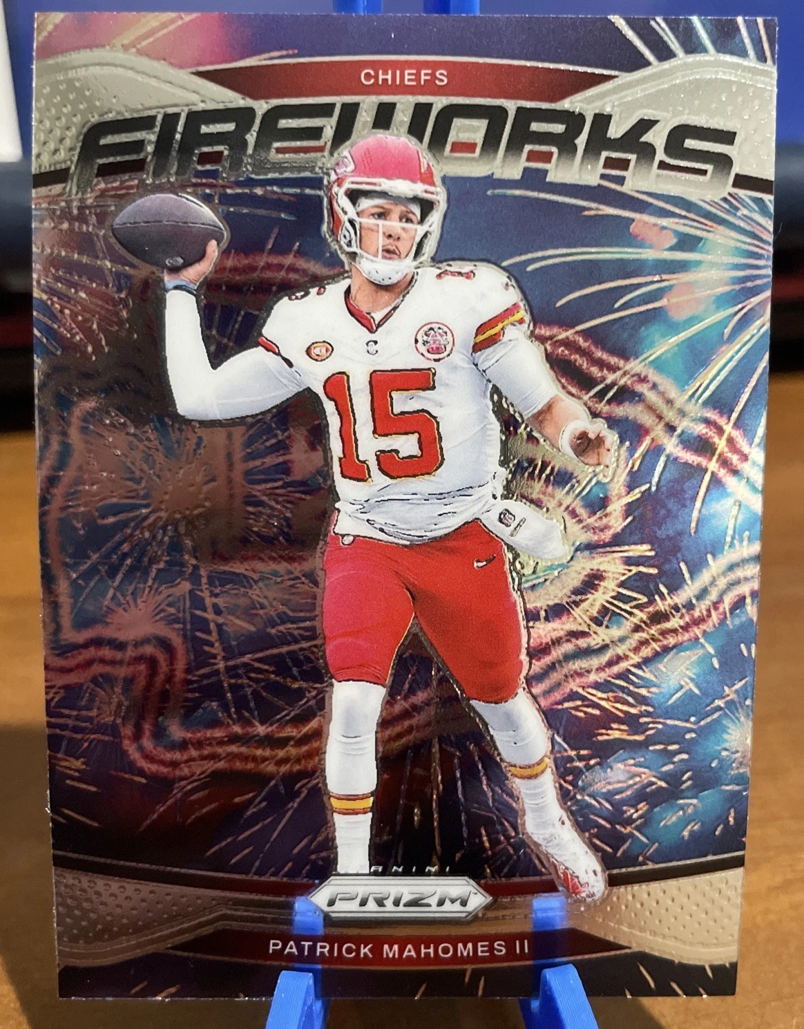 2024 Panini Prizm - Fireworks Patrick Mahomes II #1 Silver Prizm