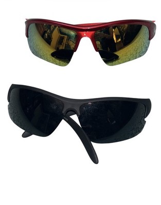 Jetski Sunglasses 2pc Set Black And Red One Size Unisex