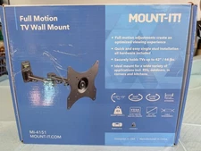 Mount-It! Full Motion TV Wall Mount (Up To 42" And 44 Ibs)