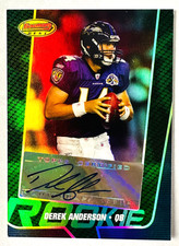 2005 Bowmans Best Derek Anderson AUTO RC SP #/599 Ravens Rookie!