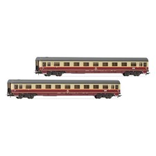 Rivarossi H0 HR4397 - DB, 2-tlg. Set 1.-Kl.-Wagen der Bauart Avmz111 inRhein Neu