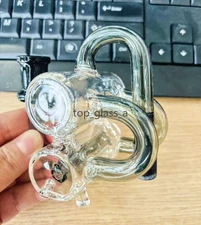 Ash Catcher 18mm gray Dry Matrix For Recycler rig Glass Water Pipe Bong Bubbler