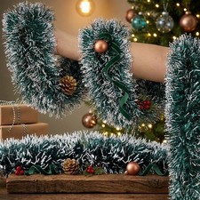 Festive Green Vine Wreath for Interior Styling with Placement on Door Wall