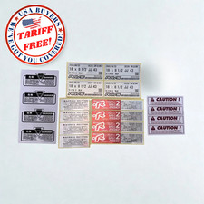 20 PCS VOLK RAYS TE37 CE28 RE30 ZE40 SPEC 2 WHEELS REPLACEMENT STICKERS COMPLETE