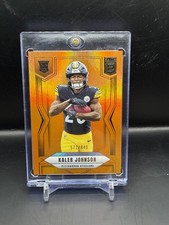 2025 Panini Donruss Elite - Metallic Orange Kaleb Johnson #127 /849 (RC)