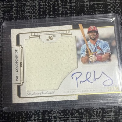 2024 Topps Definitive Paul Goldschmidt # 22/50 Auto Jumbo Patch ARC-PG Cardinals