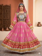 Afghan Dress Women Traditional Afghani shalwar kameez kuchi white