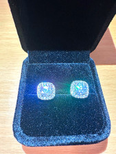 Moissanite Earrings 1ct VVS1 (PASSES DIAMOND ...