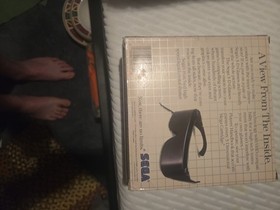 SEGA 3D glasses for Master system console w/3D Adapter All CIB Mint Condition 
