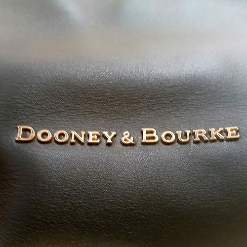 Bolso de Mano Dooney & Bourke City Barlow Grande Negro Cuero Estructurado Cubo - Imagen 3 de 11