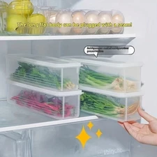 2pcs Refrigerator Storage Box Transparent Sealed Food Preservation Containers  ✨
