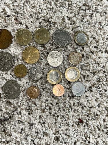 Lot of 21 World International Foreign Coins 1942-2002 Europe Mexico - Picture 6 of 6
