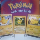 Pikachu lot of 3 mid era- vintage cards pokemon tcg